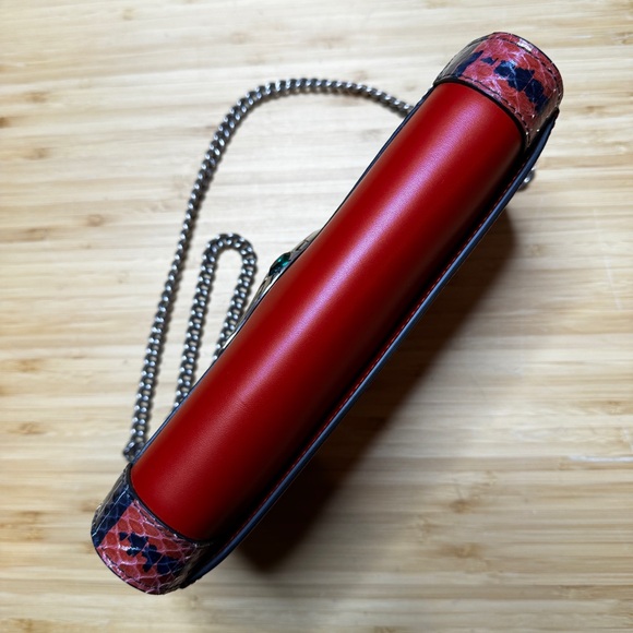 🐍GUCCI🐍Lilith Snakeskin Flap Shoulder Bag - Picture 14 of 15